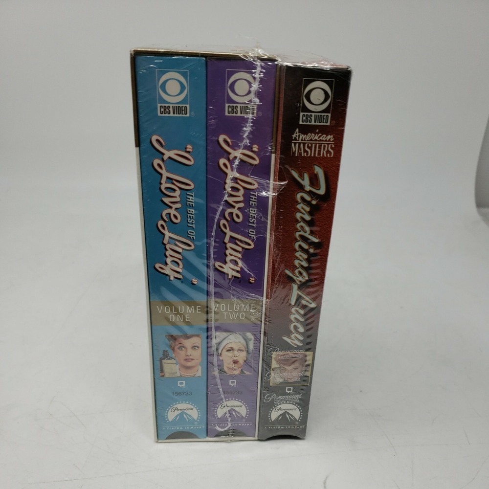 I Love Lucy VHS lot of 3: Best of Collection Volumes 1, 2  W/ Bonus Cassette New